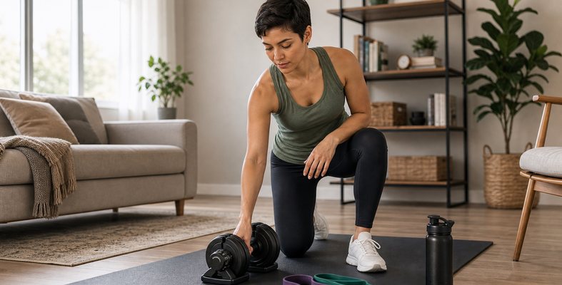 Home Dumbbell Workout: Build Strength Without a Full Gym